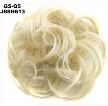 New Trendy Design Women Wavy Curly Messy Hair Bun Synthetic