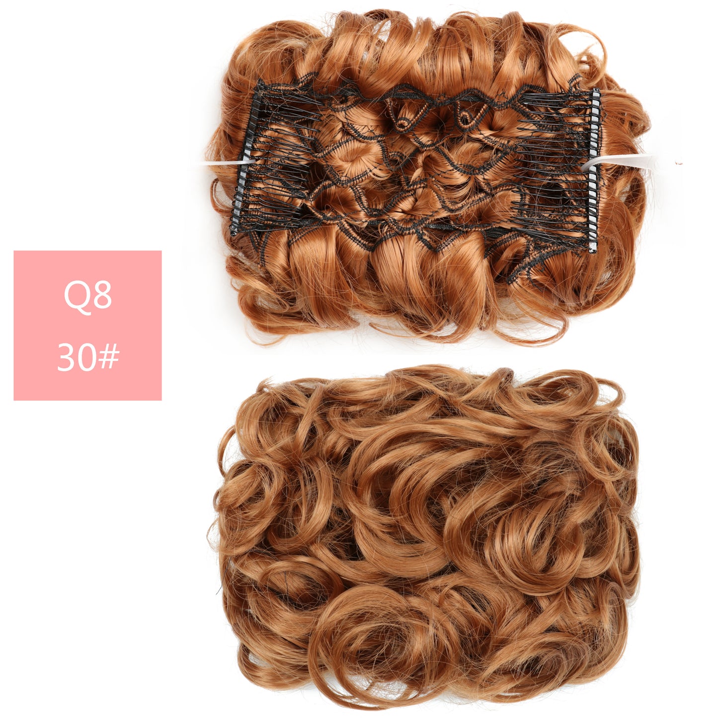 Hair Wig Bun Head Simulates Chemical Fiber High Temperature Silk Hair