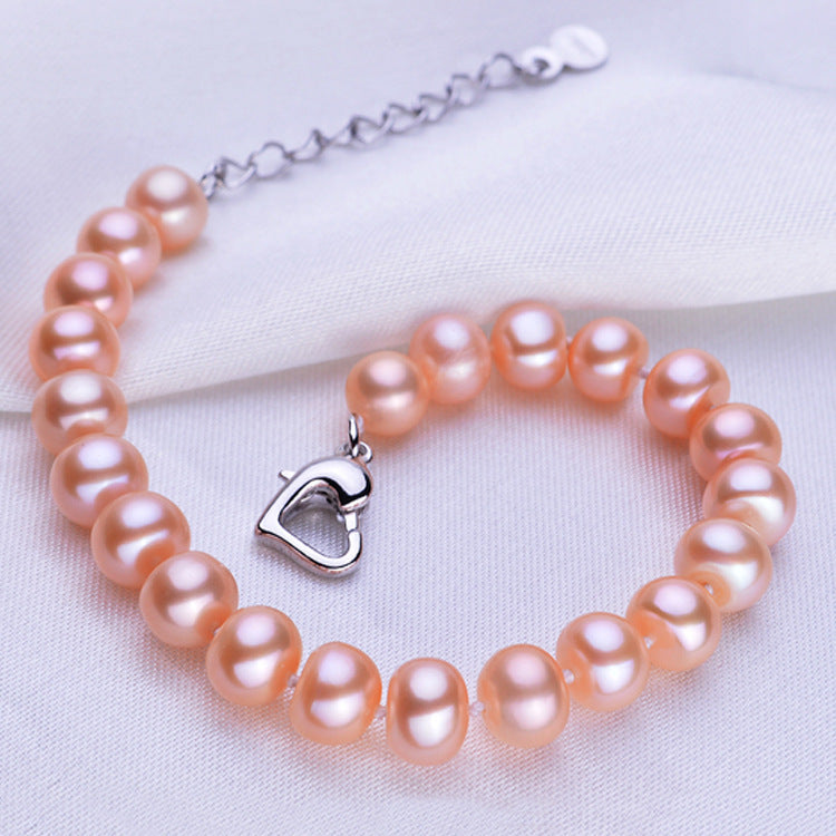 Fashion Steamed Bun Round Pearl Bracelet Gift