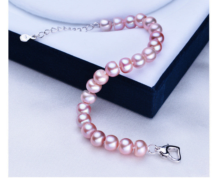 Fashion Steamed Bun Round Pearl Bracelet Gift