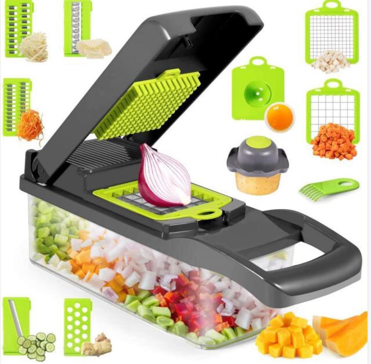 12 In 1 Manual Vegetable Chopper Kitchen Gadgets Food Chopper Onion Cutter Vegetable Slicer