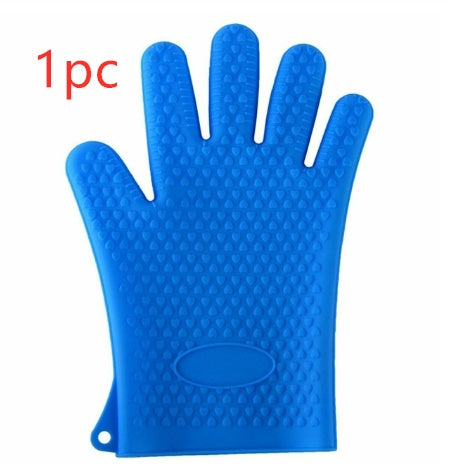 Food Grade Silicone Heat Resistant BBQ Glove Silicone Oven Mitts