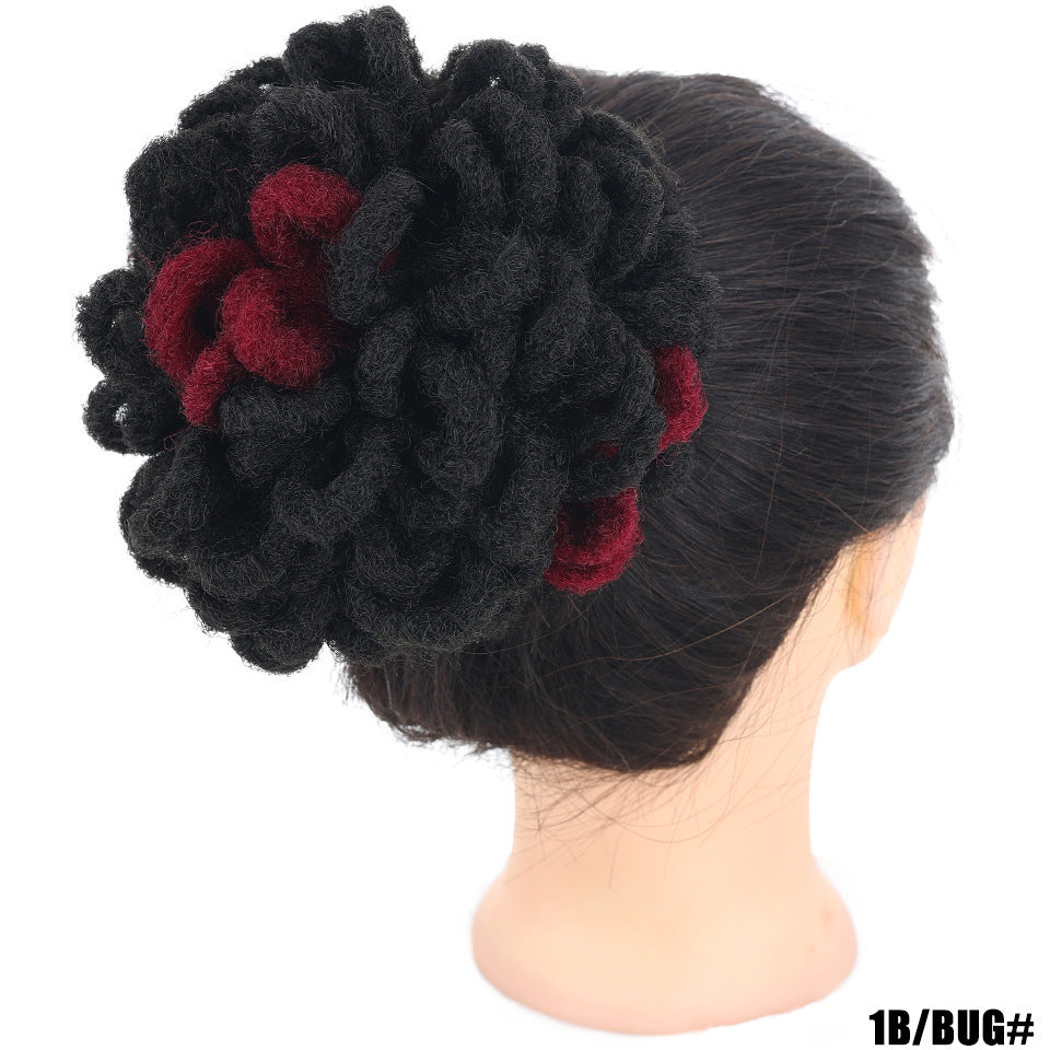 African Wig Bun Hair Bag Drawstring Dreadlocks Afro Hair Bag