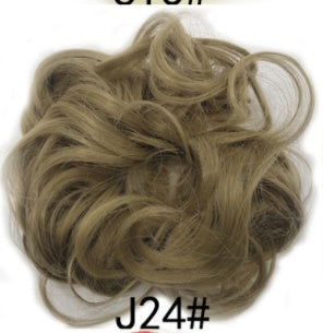 New Trendy Design Women Wavy Curly Messy Hair Bun Synthetic