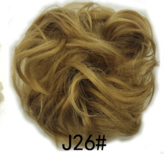 New Trendy Design Women Wavy Curly Messy Hair Bun Synthetic