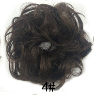 New Trendy Design Women Wavy Curly Messy Hair Bun Synthetic