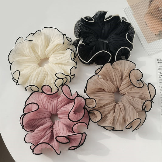 Elegant Headband Female Bun Pleated Large Intestine Hair Ring