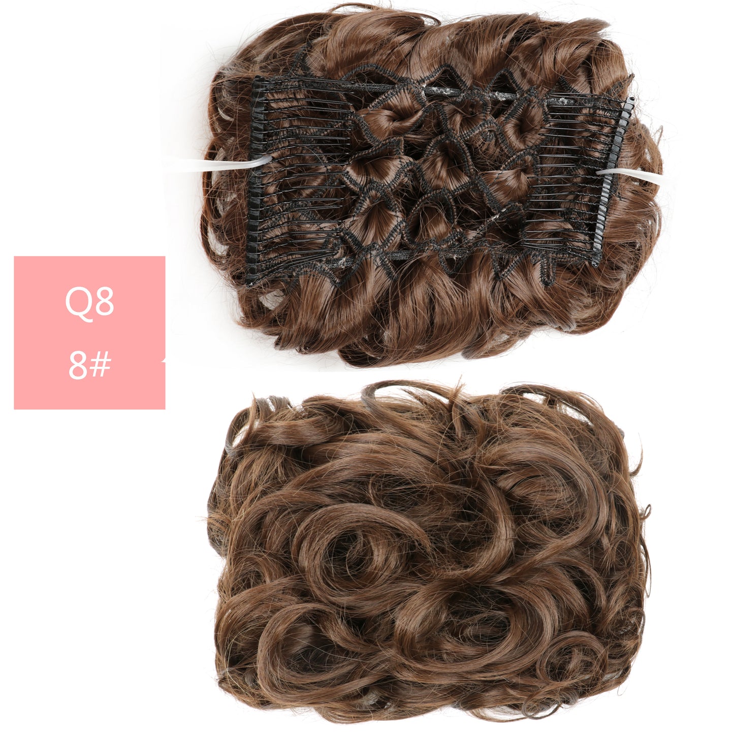 Hair Wig Bun Head Simulates Chemical Fiber High Temperature Silk Hair