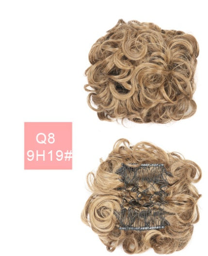 Hair Wig Bun Head Simulates Chemical Fiber High Temperature Silk Hair