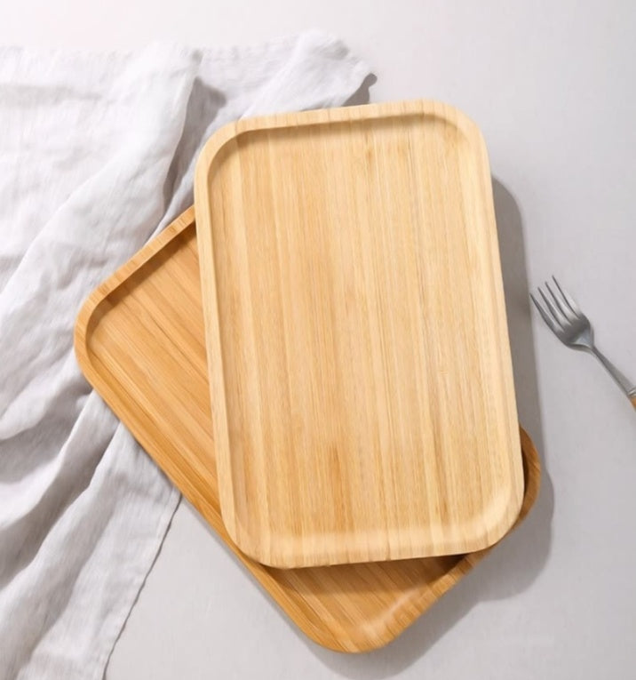 Bamboo Tea & Food Dessert Serving Tray