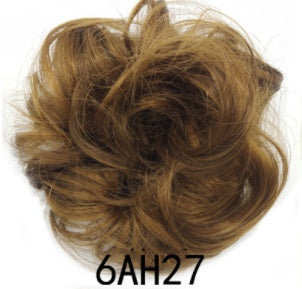 New Trendy Design Women Wavy Curly Messy Hair Bun Synthetic