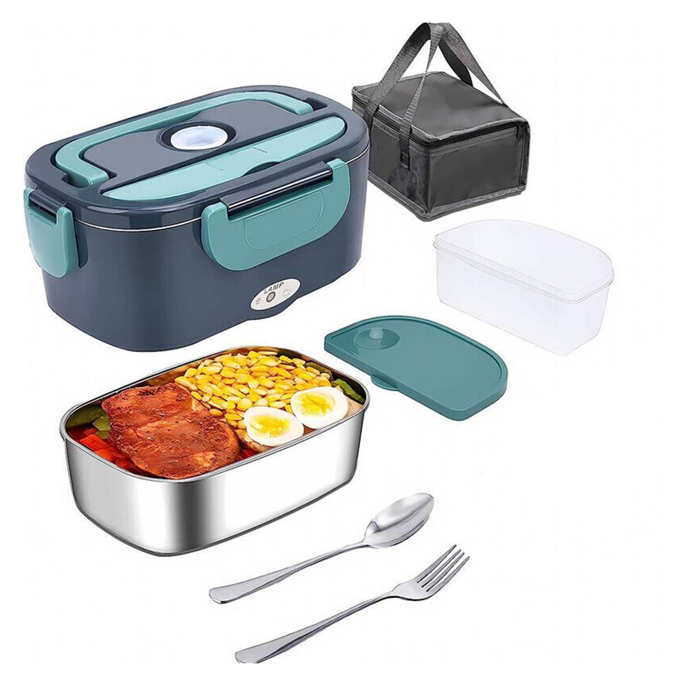 Electric Lunch Box Food Warmer Portable Food Heater Leak Proof For Car & Home