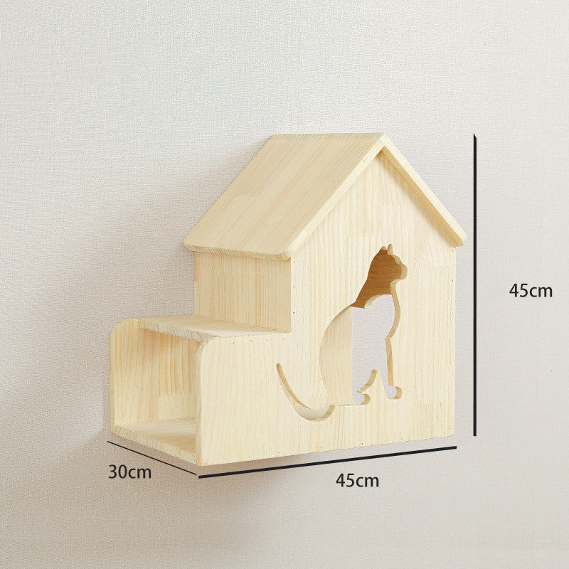 Solid Wood Cat Climbing Cat Wall